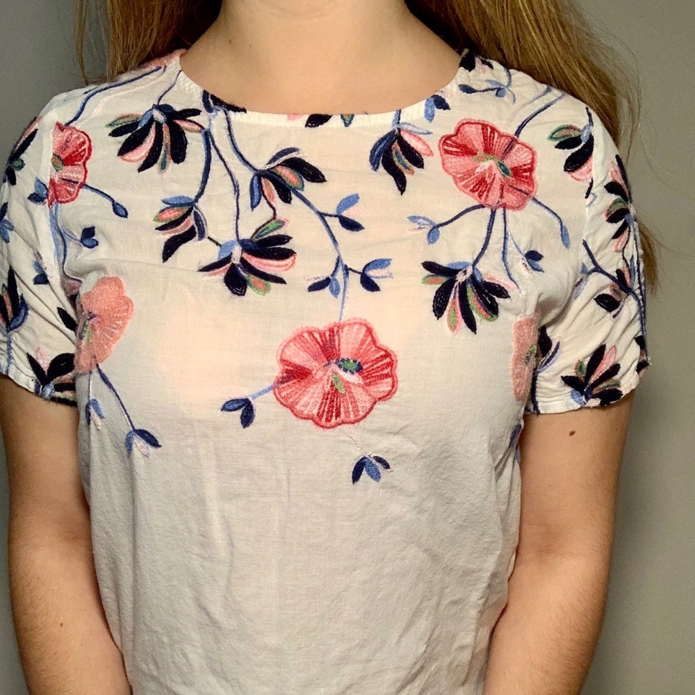 Embroidered top